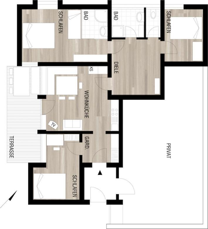 Apartament Haus Gueatli Gaschurn Zewnętrze zdjęcie